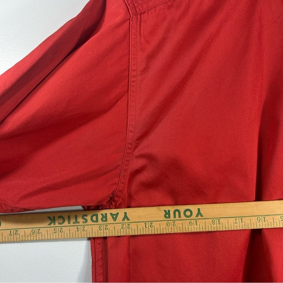 ARIAT Western Workwear Button Down Long Sleeve Shirt Orange; Men’s Size Large - Picture 5 of 16